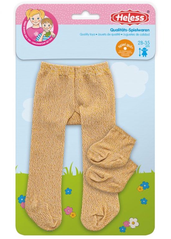 Heless Poppenmaillot En Sokken Polyester Goud 28-35 Cm van Heless — afbeelding 5