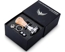Espresso Aandrukker - Koffie Tamper - Perfect Espresso - Zelfnivellerend Ontwerp - 58 mm - Esdoorn