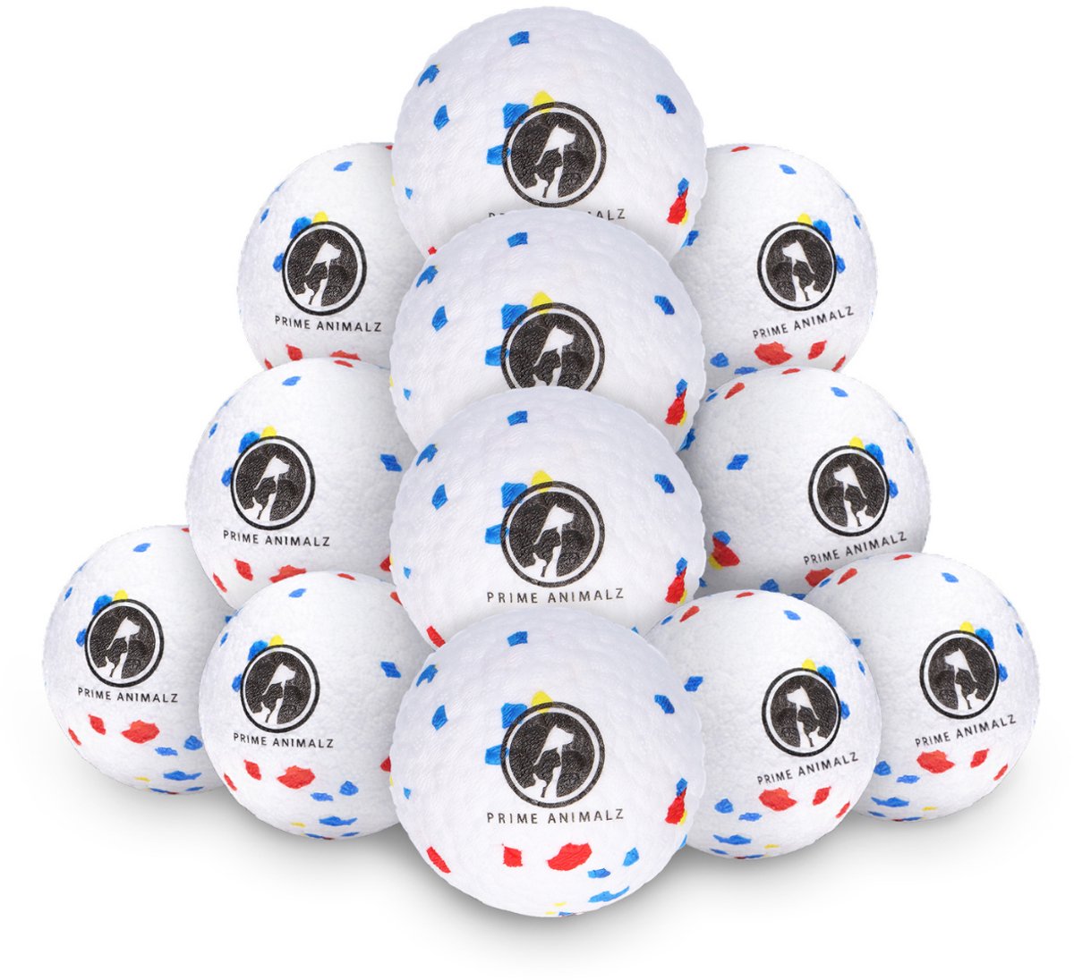 ETPU Ballen voor Automatische Ballenwerper – Set van 12 – Apporteerballen Hond – Hondenspeelgoed – Stuiterbal Hond – Tennisbal Hond – Speelbal Hond – Duurzame Ballen – Navulling Ballenwerper – Buitenspeelgoed Hond – Prime AnimalZ