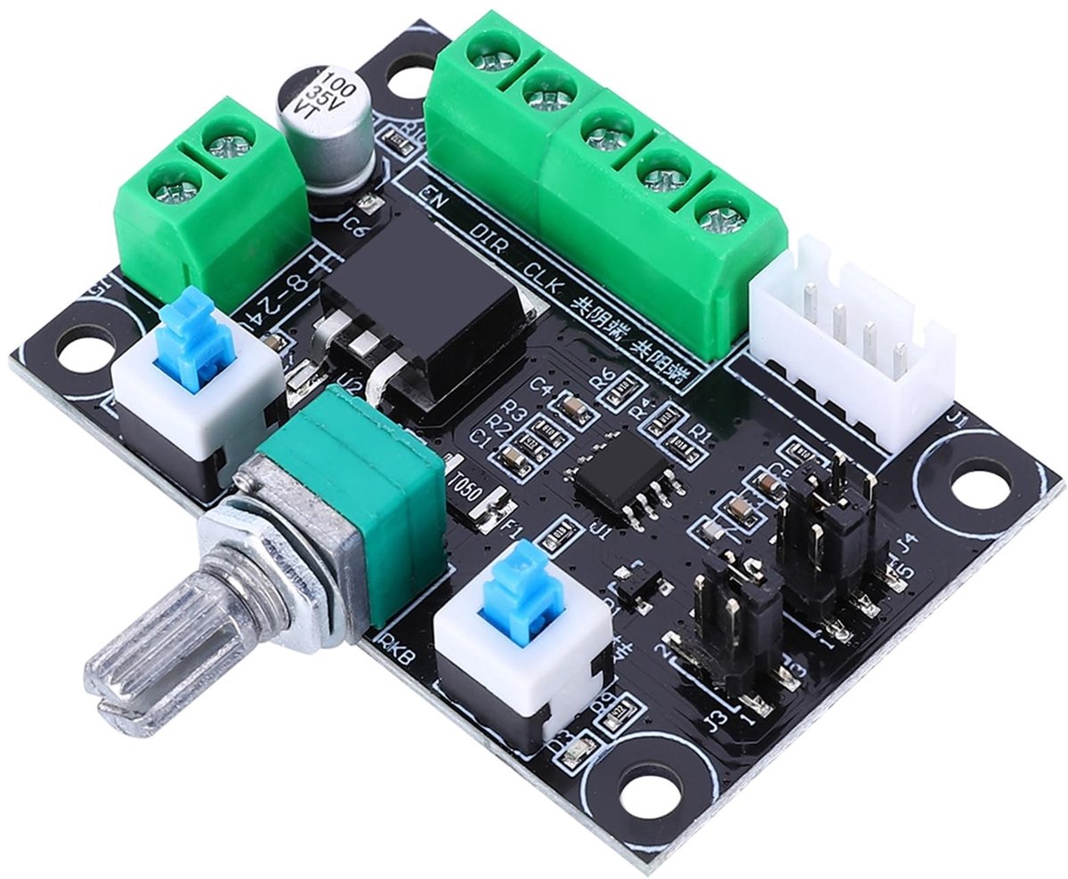 aladdien - Stappenmotoraandrijfregelaar - PWM-snelheidsregelaar - Eenvoudige controller - Compact formaat - Puls- en PWM-signalen - Voor stappenmoto..