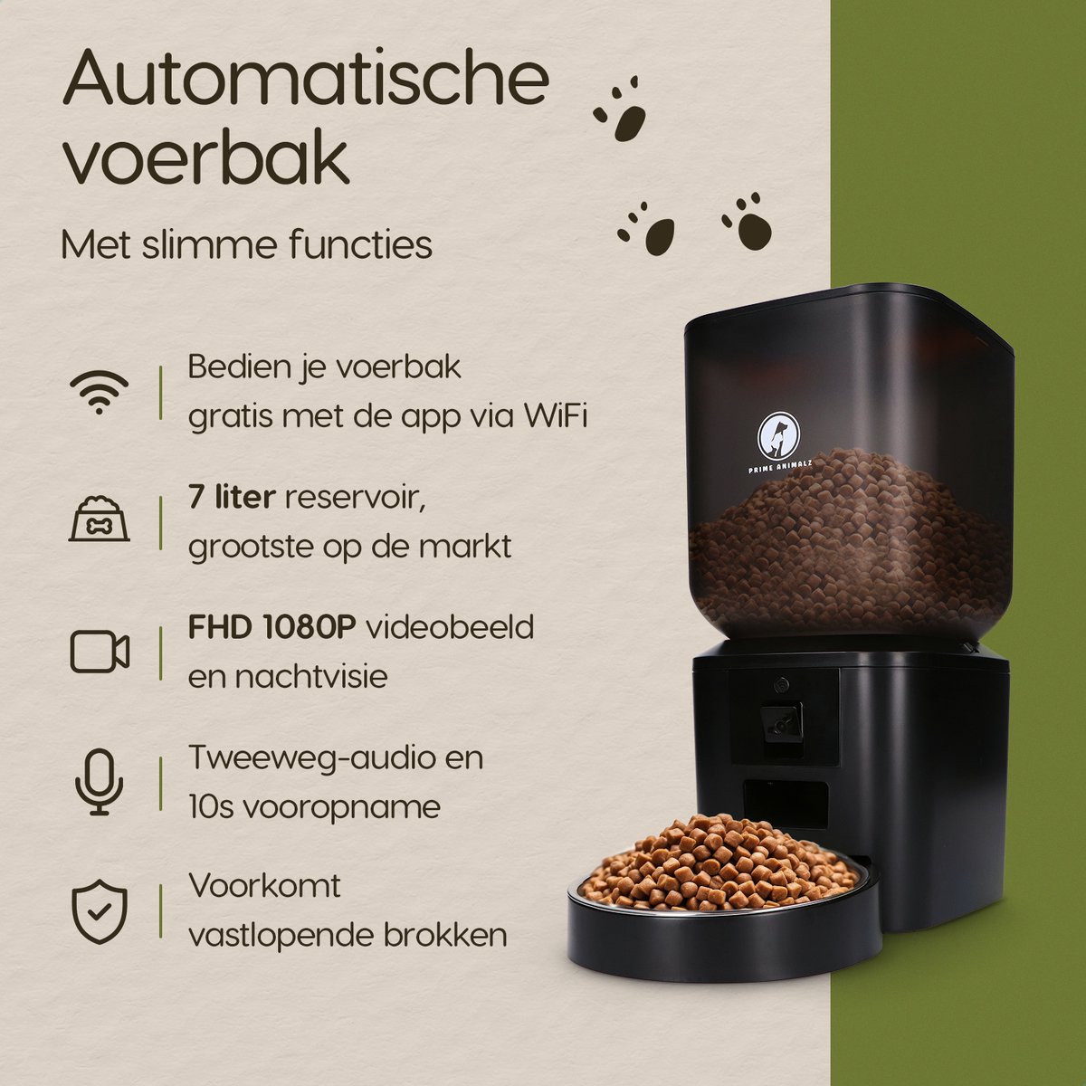 Prime AnimalZ Automatische Voerbak 7L - afbeelding 2