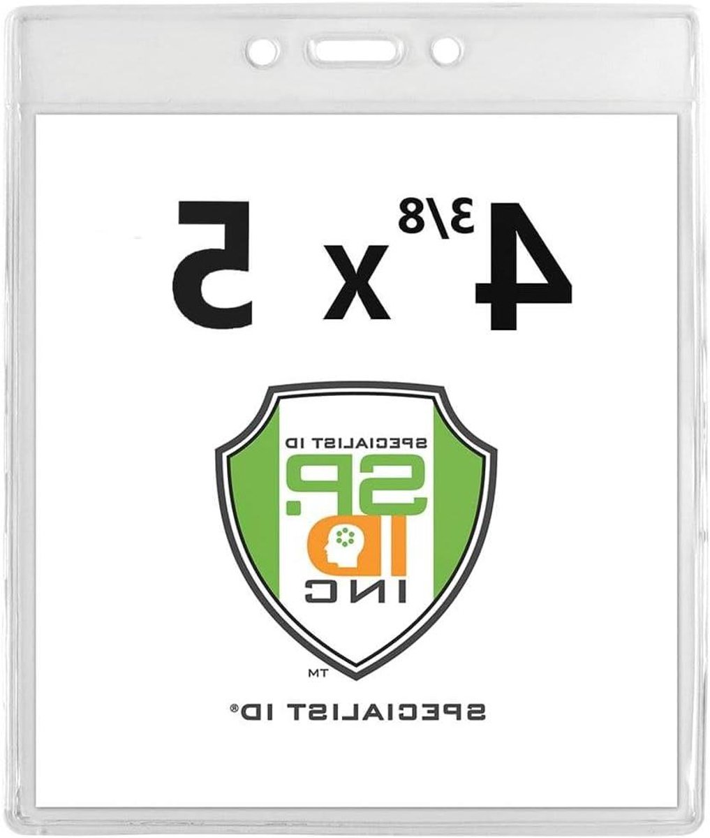 ID Kaarthouder - Badge Houder - Evenementen Organiseren - Extra Groot Formaat - 10x10 cm - Transparant