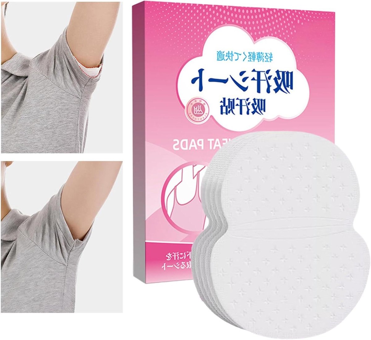 Oksel Pads - Zweetkussentjes - Kleding Beschermen - Drievoudige Dichtheid - 10 Stuks - Wit