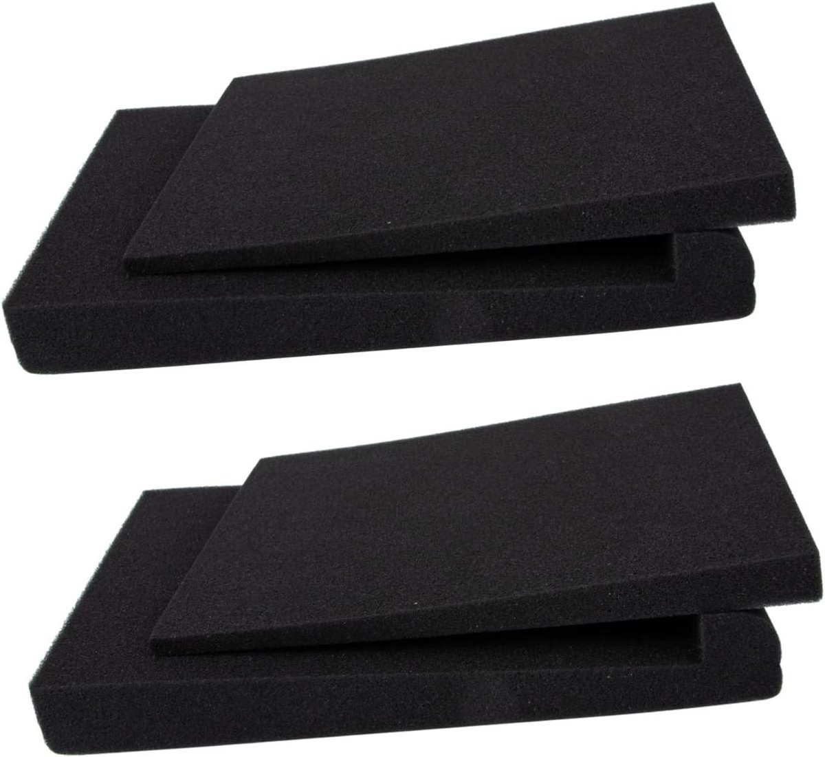 Geluidsisolatie Pads - Spons Kussens - Studio Geluid - Schokbestendig Ontwerp - 28x19cm - Zwart