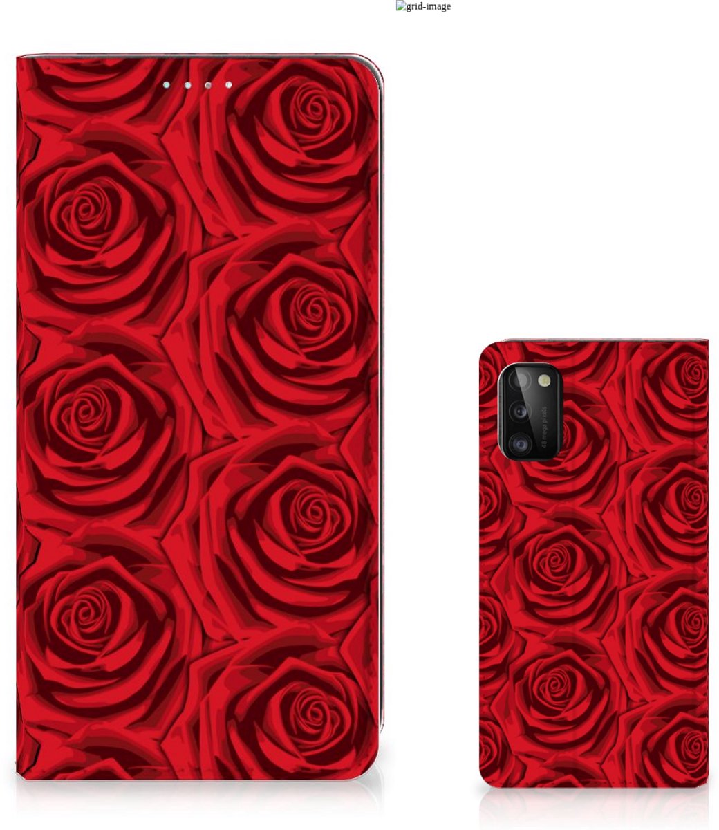 Samsung Galaxy A41 Smart Cover Red Roses