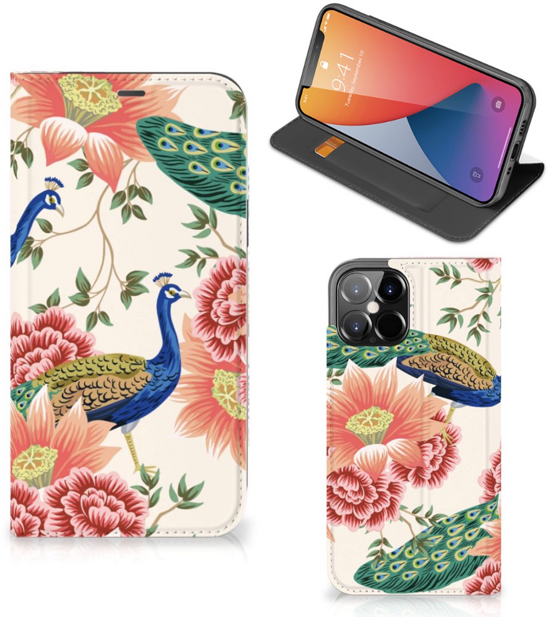 Hoesje maken voor iPhone 12 Pro Max Pink Peacock