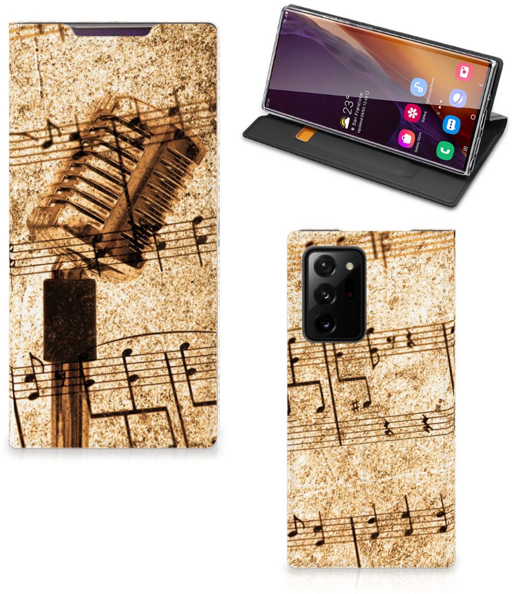 Samsung Galaxy Note 20 Ultra Stand Case Bladmuziek