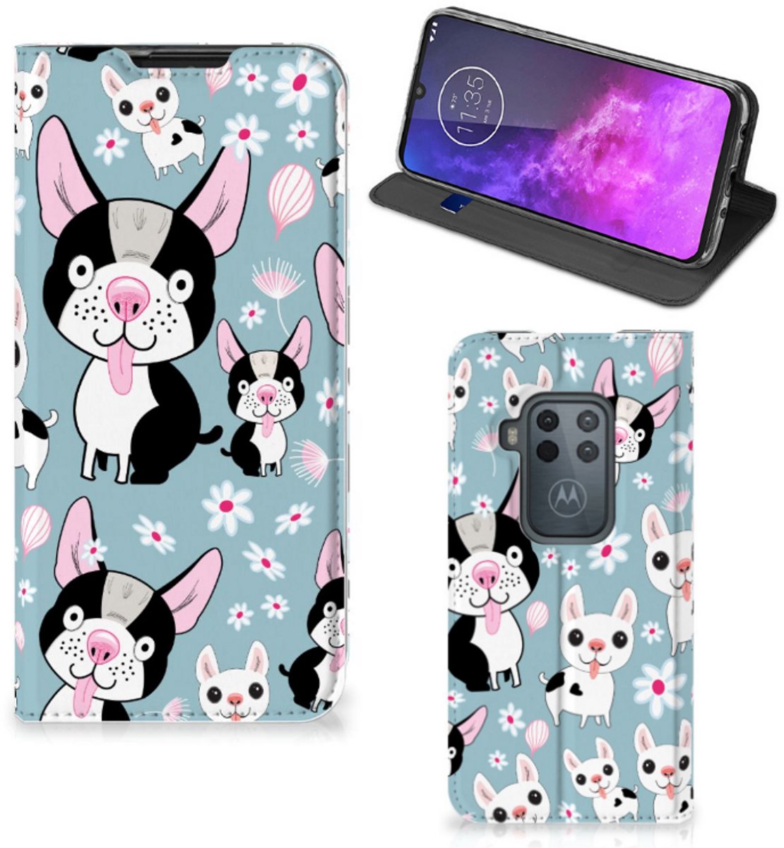 Motorola One Zoom Hoesje maken Hondjes