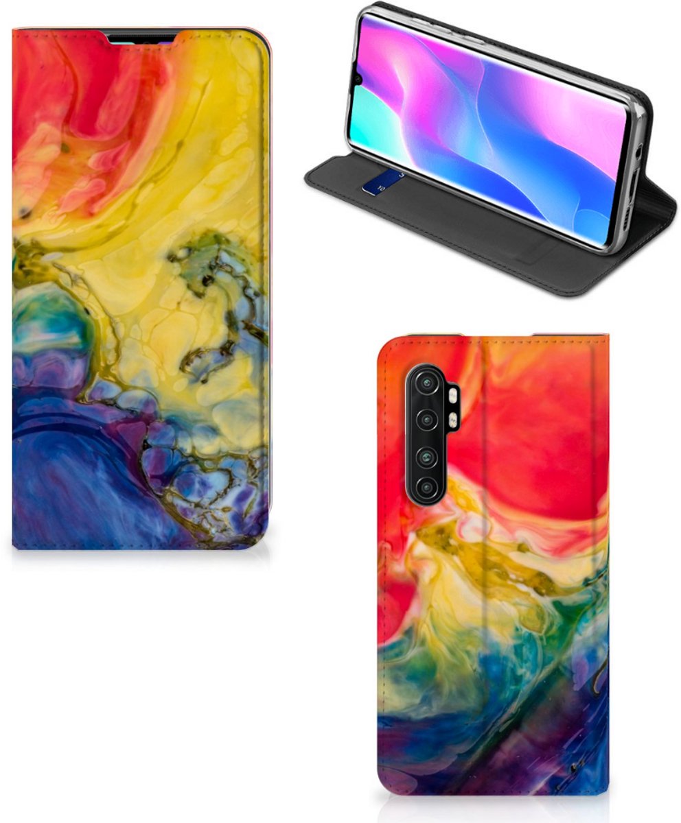 Bookcase Xiaomi Mi Note 10 Lite Watercolor Dark