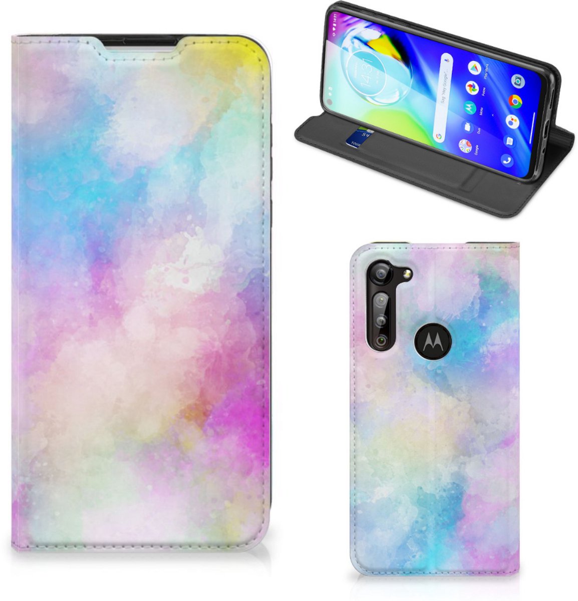 Bookcase Motorola Moto G8 Power Watercolor Light
