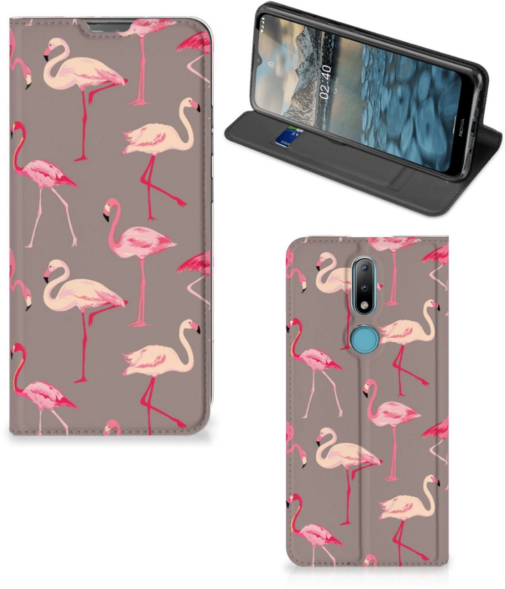 Nokia 2.4 Hoesje maken Flamingo