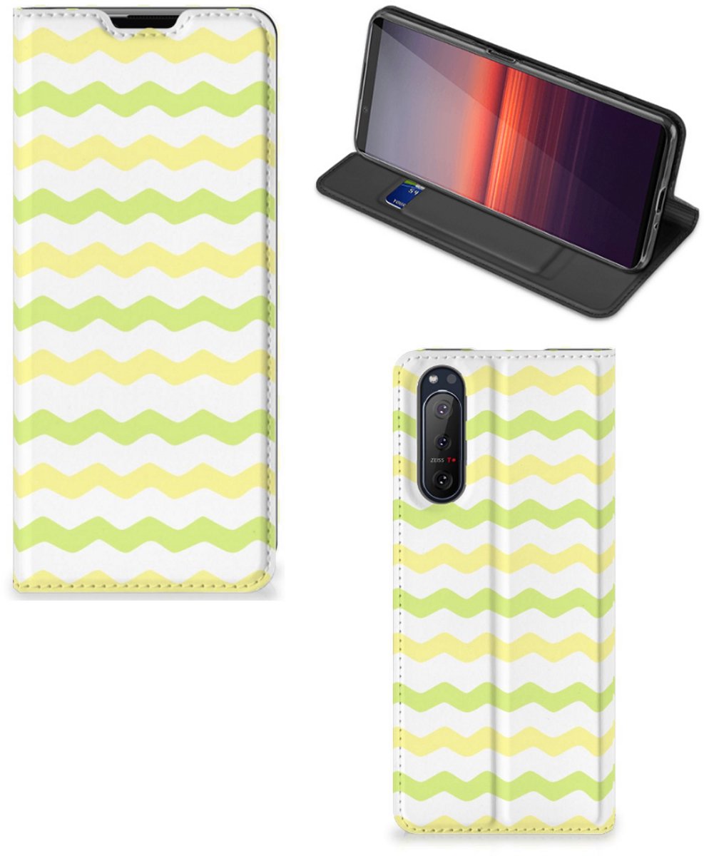 Sony Xperia 5 II Hoesje met Magneet Waves Yellow