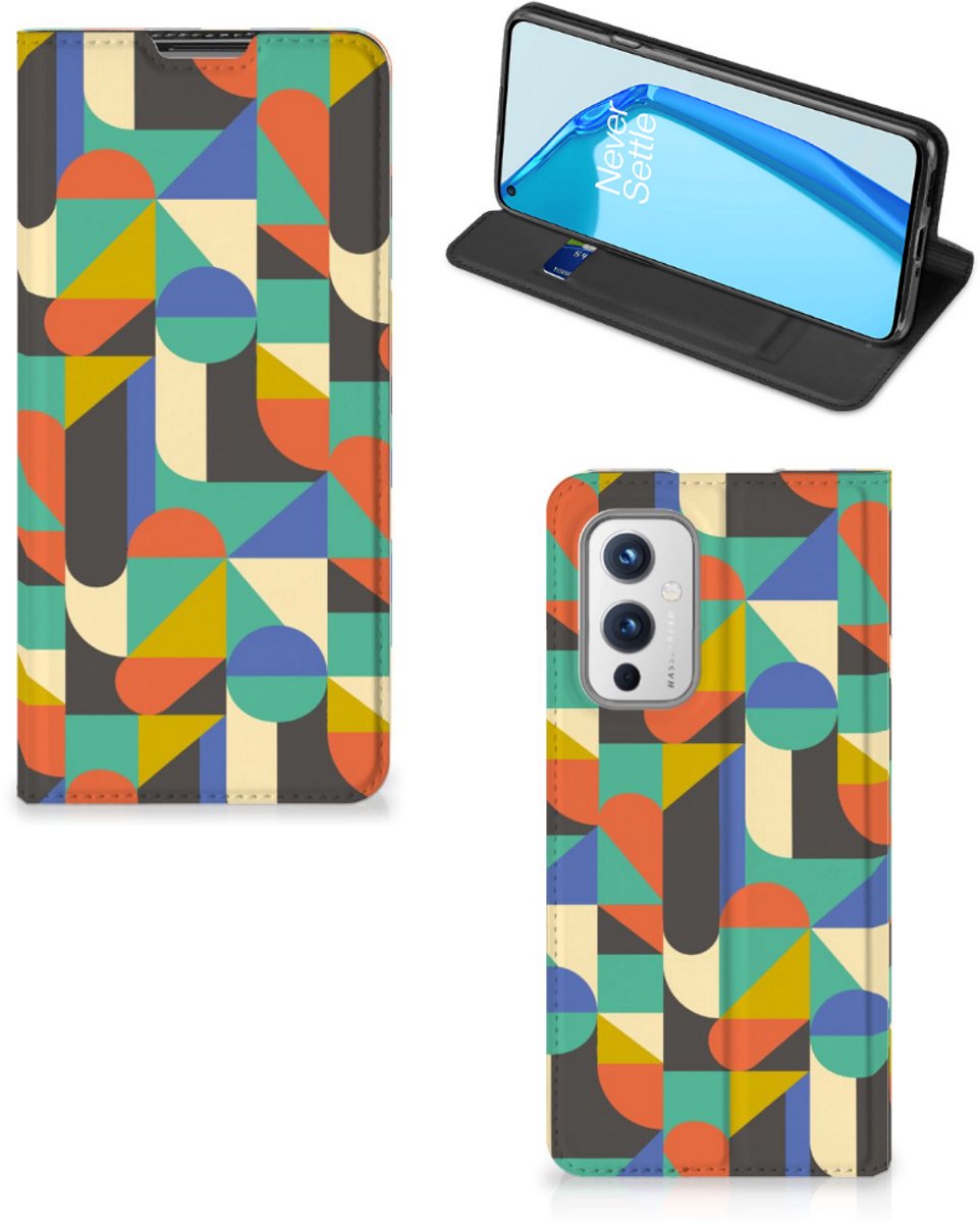 OnePlus 9 Hoesje met Magneet Funky Retro