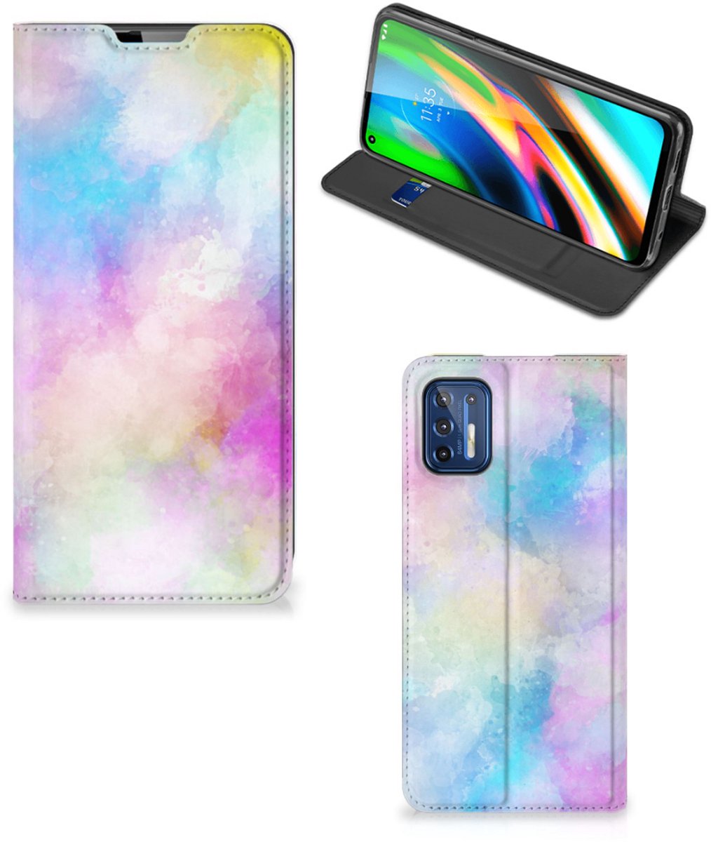 Bookcase Motorola Moto G9 Plus Watercolor Light