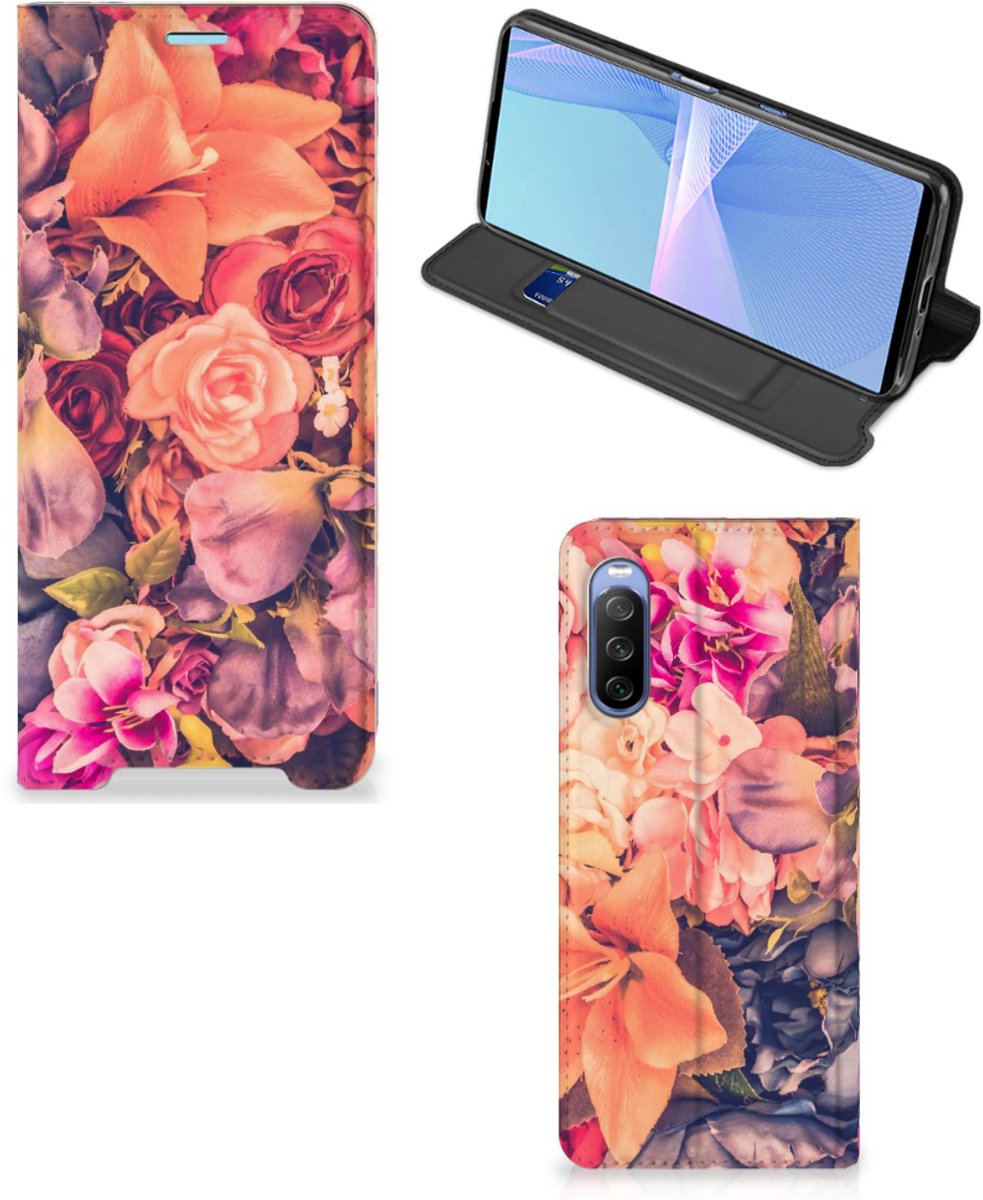 Sony Xperia 10 III Smart Cover Bosje Bloemen