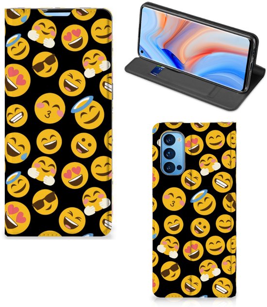 Coque de téléphone OPPO Reno4 Pro 5G Flip Cover Emoji