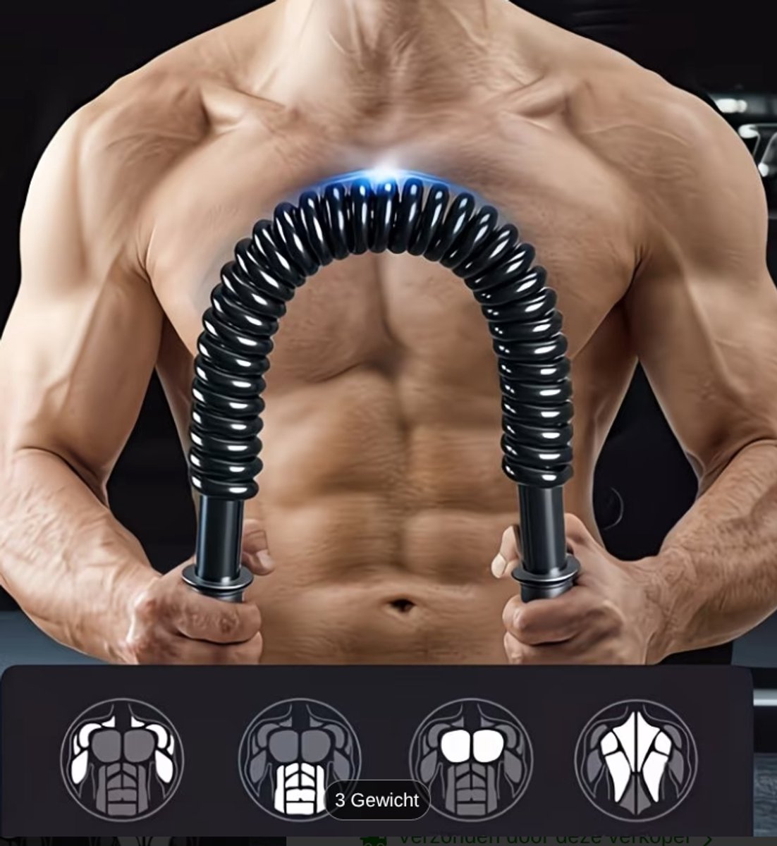 Verstelbare Armtrainer, Armspektrainer, Ergonomisch , Weerstand Instelbaar 22-440 lbs, Ideaal voor het Verbeteren van de Kracht van Pols, Arm, Schouder, Borst en Rug, Perfect voor Zowel Beginners als Gevorderden