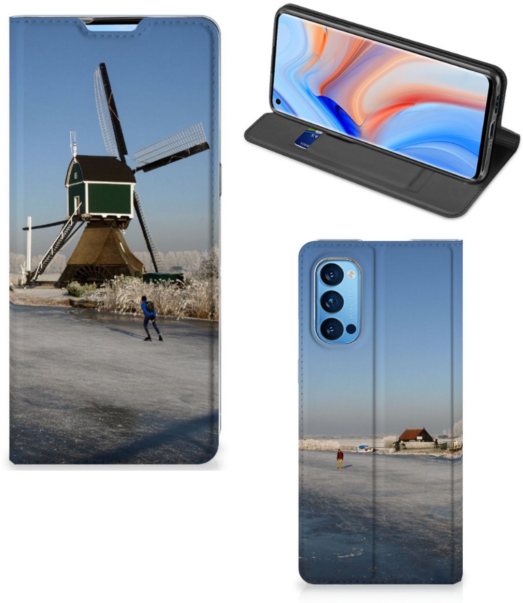 OPPO Reno4 Pro 5G Book Cover Schaatsers