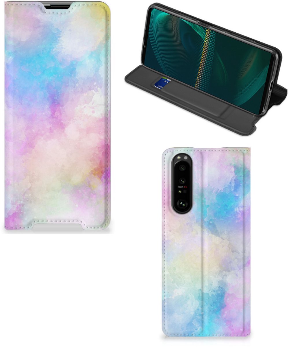 Standcase Hoesje voor Bookcase Sony Xperia 5 III Watercolor Light