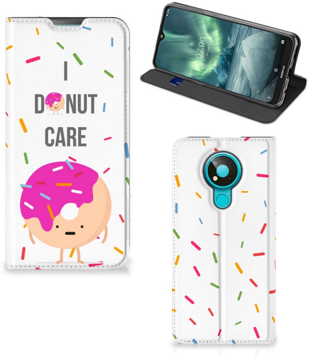 Nokia 3.4 Flip Style Cover Donut Roze