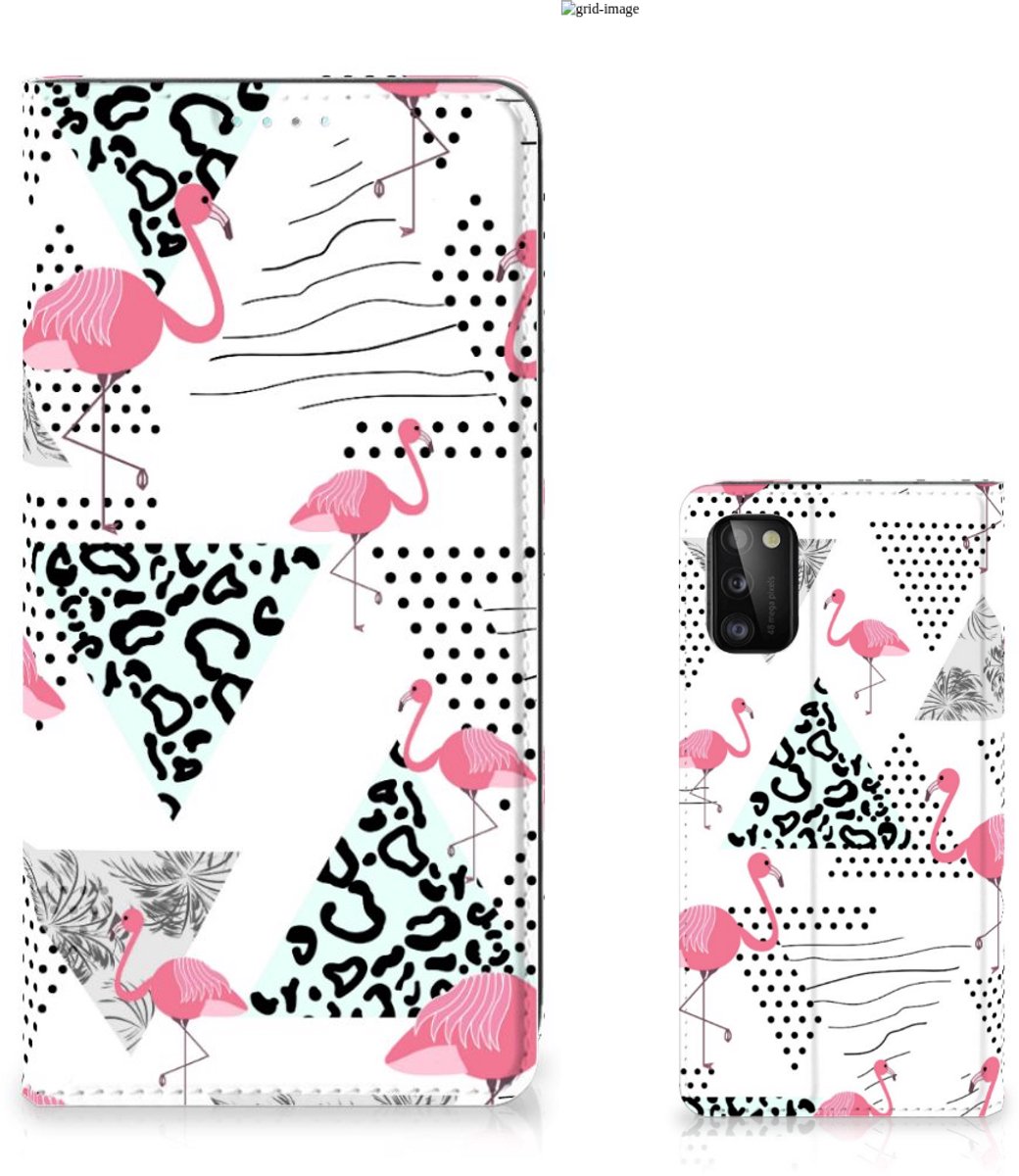 Samsung Galaxy A41 Hoesje maken Flamingo Triangle