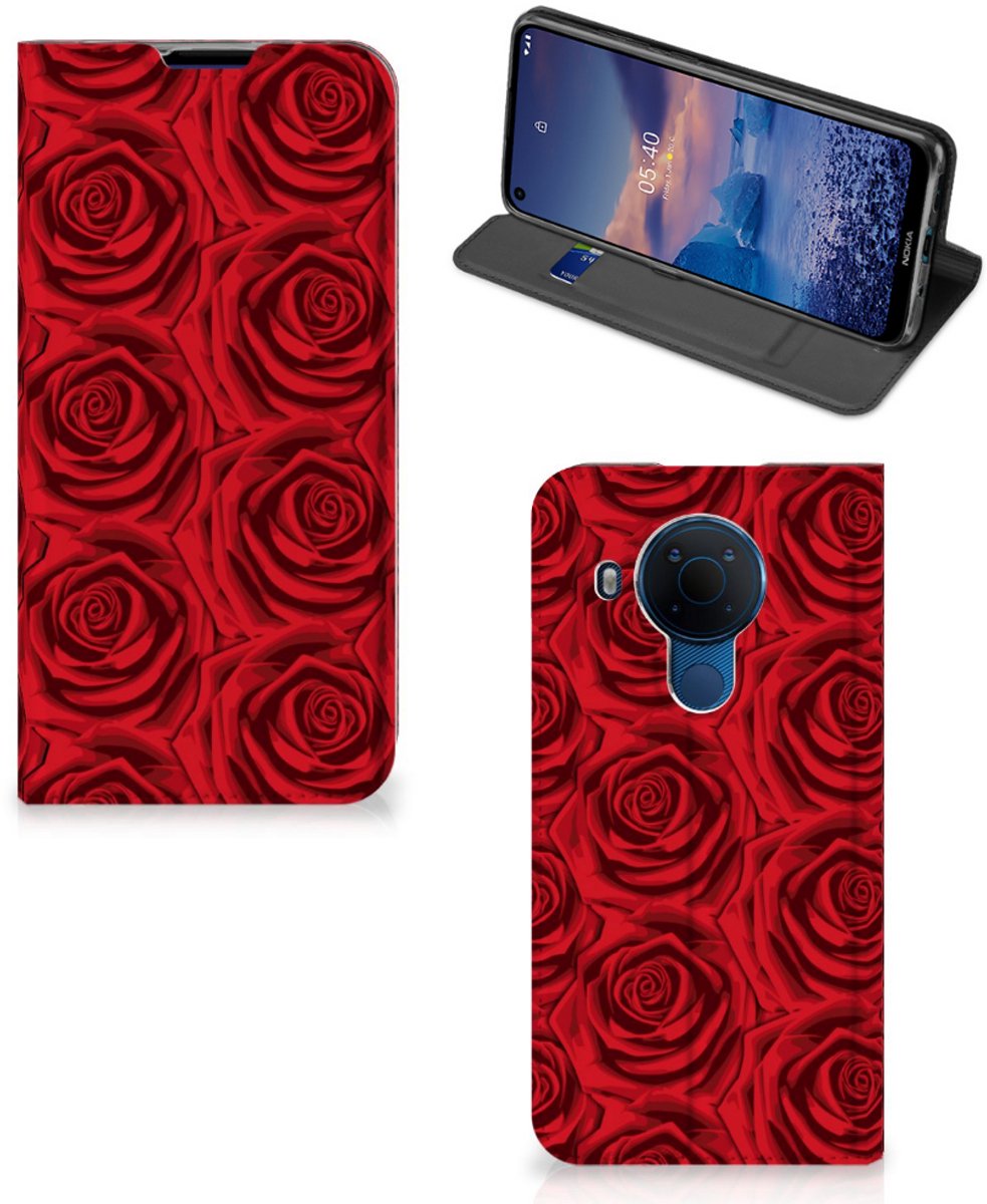 Nokia 5.4 Smart Cover Red Roses