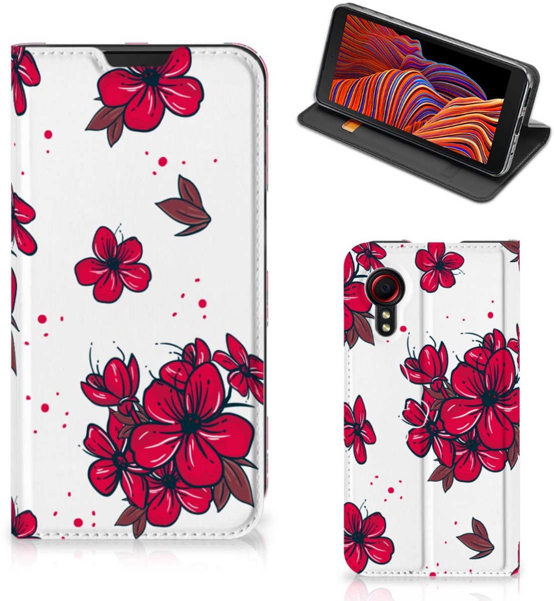 Samsung Galaxy Xcover 5 Smart Cover Blossom Red