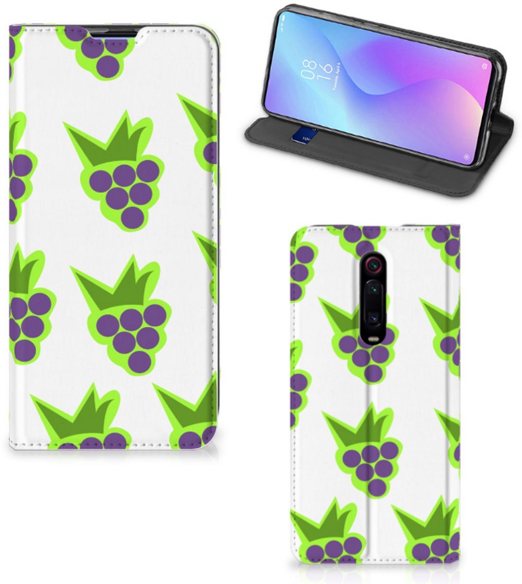 Standcase Hoesje voor Xiaomi Redmi K20 Pro Flip Style Cover Druiven