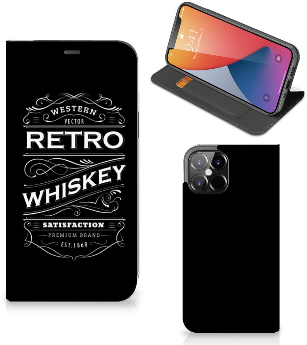 iPhone 12 Pro Max Flip Style Cover Whiskey