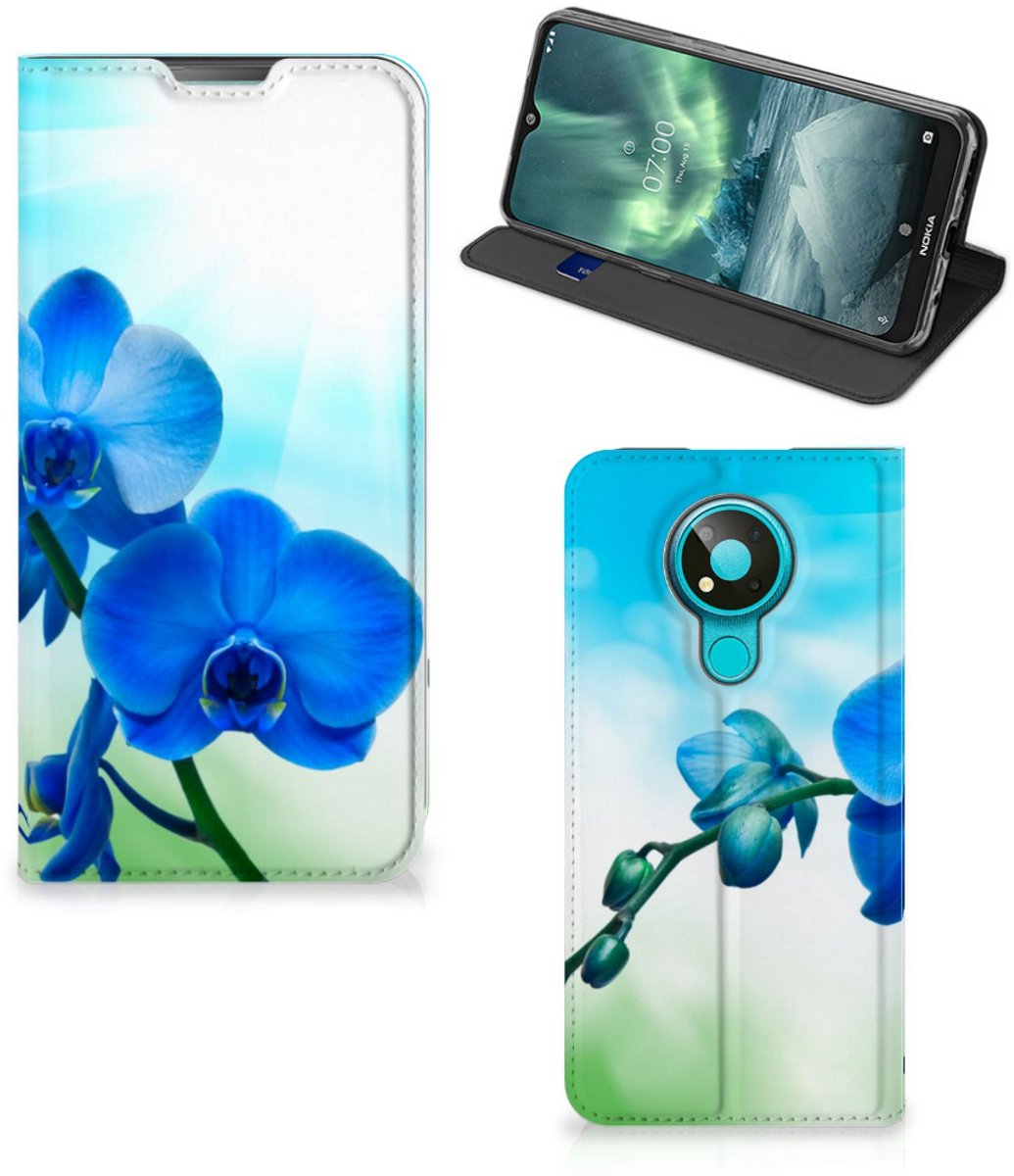 Nokia 3.4 Smart Cover Orchidee Blauw - Cadeau voor je Moeder