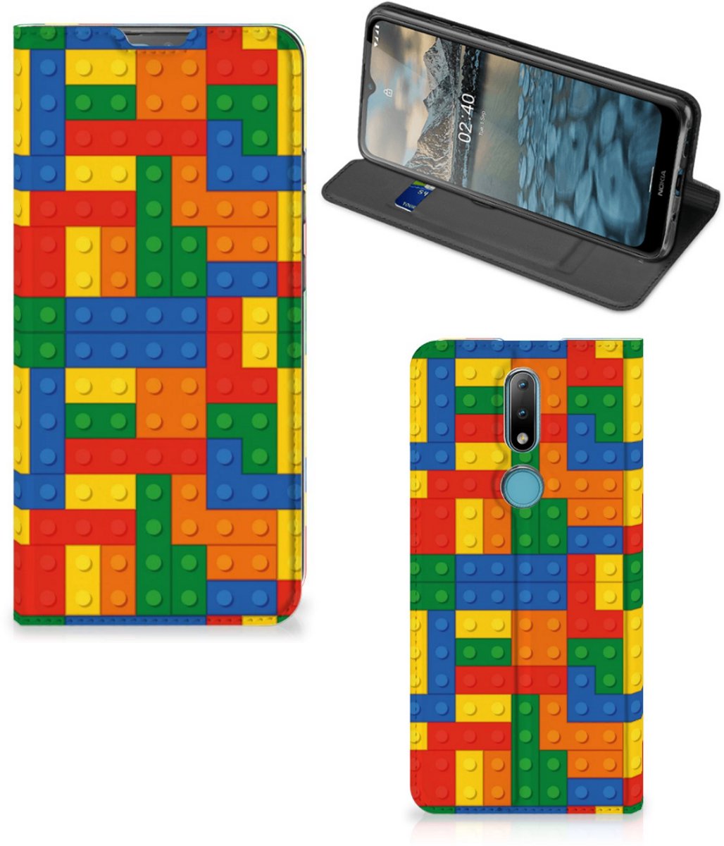 Nokia 2.4 Hoesje met Magneet Blokken