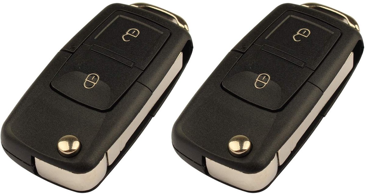 Allecto - Autosleutel - Afstandsbediening - Vervanging - Golf - Sleutelbehuizing - Compatibel - Mk4 - Bora - Polo - Seat - Leon - Toledo - Octavia ...