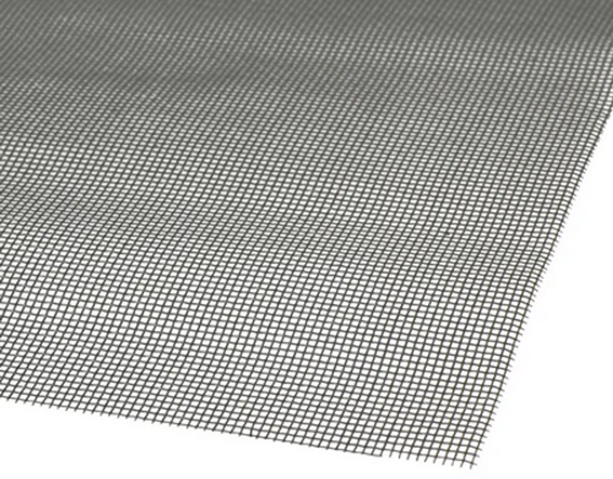 Horrengaas standaard glasfiber - 120x100 cm - grijs - vliegengaas - muggengaas