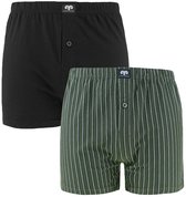 CECEBA Daytona 2-pack wijde Heren Boxershorts - Groen