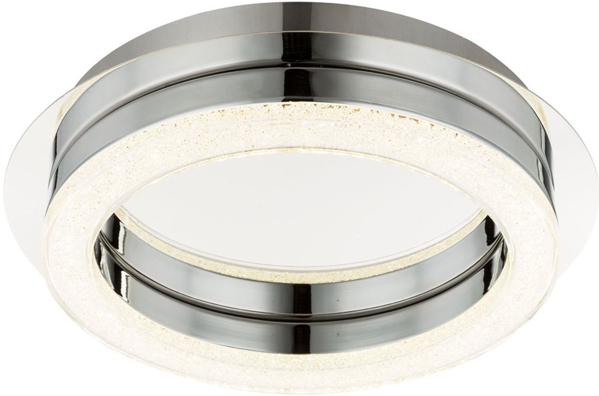 Globo LED plafondlamp Plafondlamp Acryl chroom kristal decoratie 28 cm Woonkamer Slaapkamer zilver