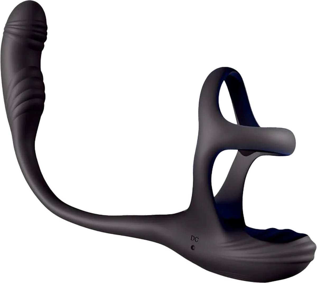 IY - Kamber - Golvende en Vibrerende Anaal Plug met Cockring - Zwart