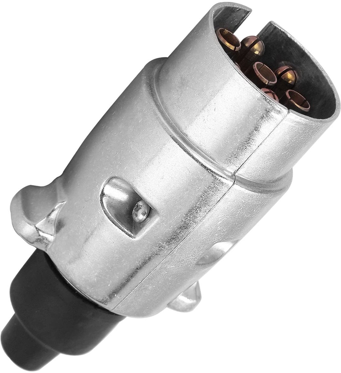 By shayne - RV Trailer Connector - 7 Pin Stekker - Robuust Ontwerp - 12V Metalen Aansluiting - Geschikt voor Caravan en Truck - Waterdicht en Duurzaa.