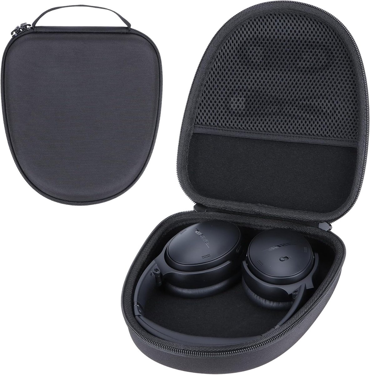 Duurzame Hard Case voor Noise Cancelling Hoofdtelefoons - Bescherming, Opbergtas en Reisaccessoire (Zwart)