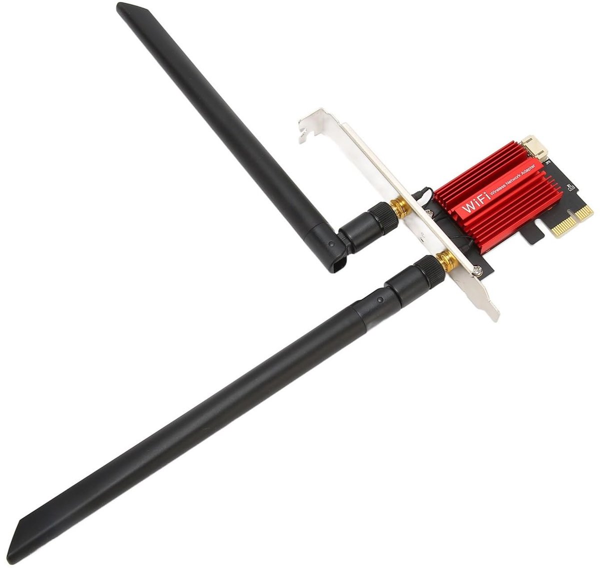 Elzusha WiFi-netwerkkaart - Draadloze verbinding - Eenvoudig te installeren - 1200 Mbps - Dual Band - Geschikt voor desktopcomputer - Model ...