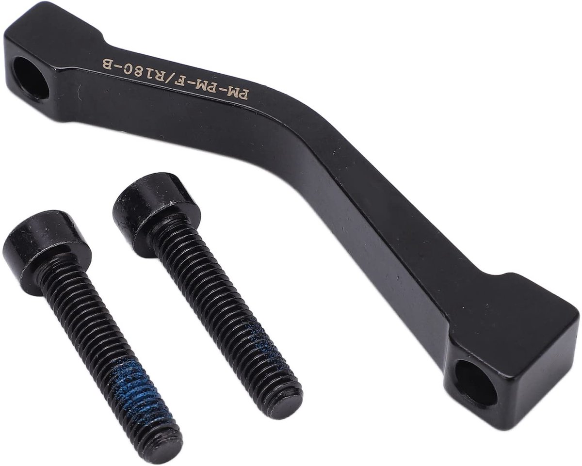 By shayne - Schijfrem Adapter - 180mm Fiets - Zwart - Remklauw Spacer - Geschikt voor Mountainbikes en BMX - Aluminium 7075