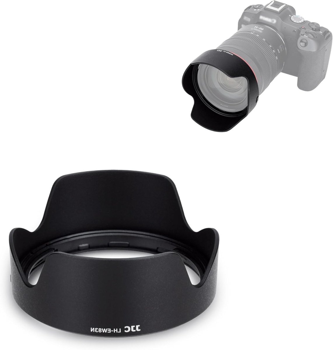 Reversible Bayonet Lens Hood voor Canon RF 24-105mm F4L IS USM, Bescherming tegen Zonlicht en Reflecties, Ideaal voor Fotografie en Videografie