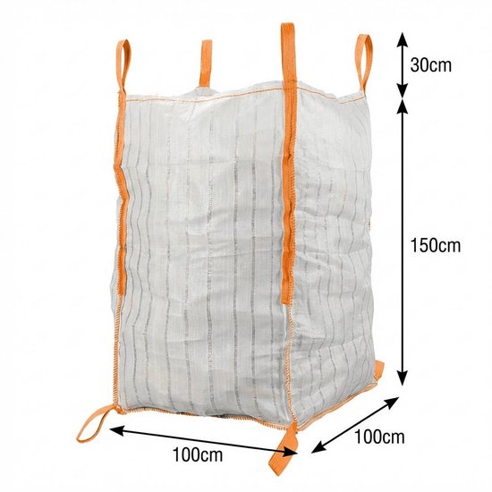 5x - Big Bag voor hout 100x100x150cm - 1500KG — afbeelding 5