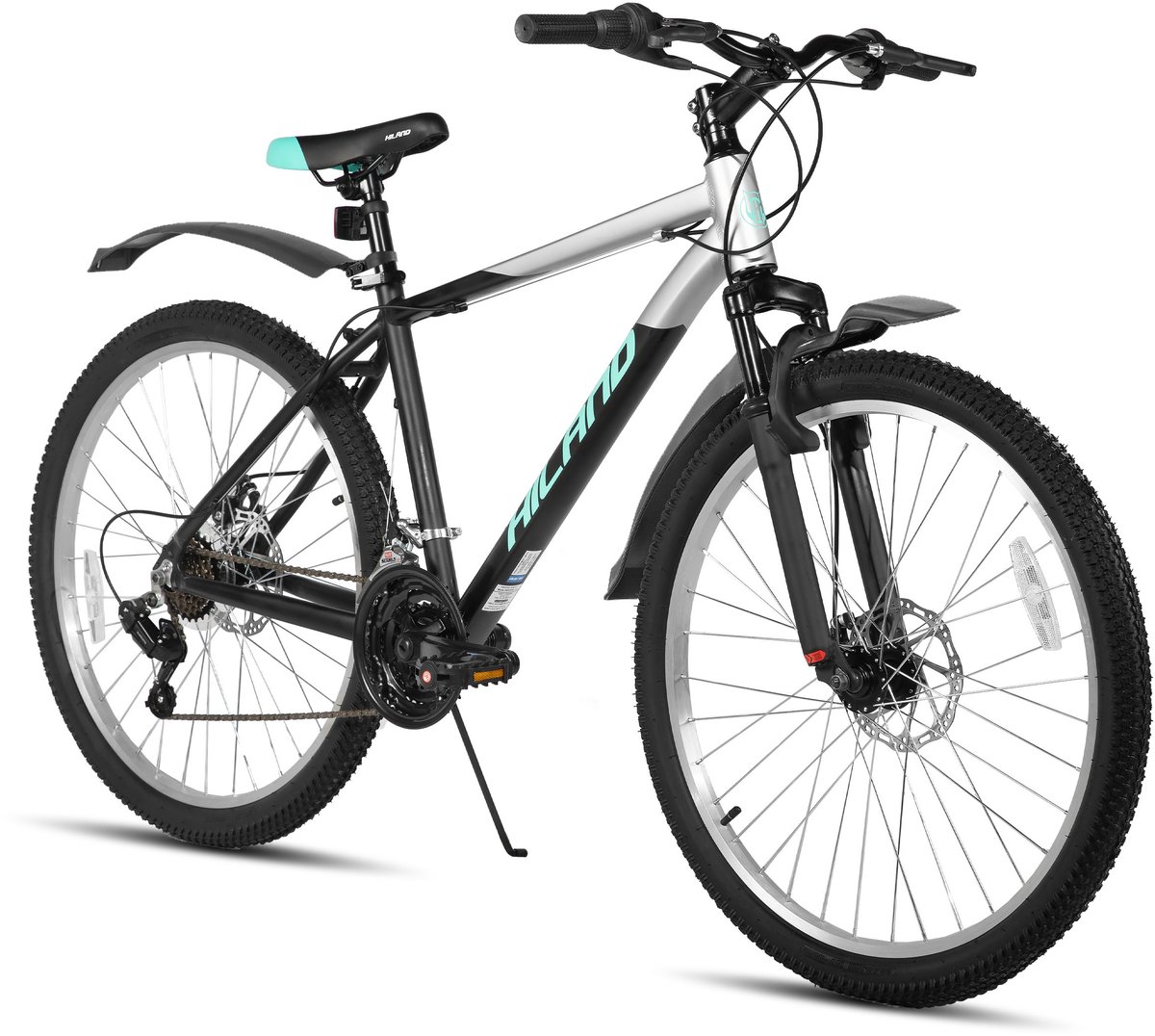 Hiland Mountainbike 27 Inch 18 Versnellingen Mechanische Schijfrem Verende Voorvork MTB voor &