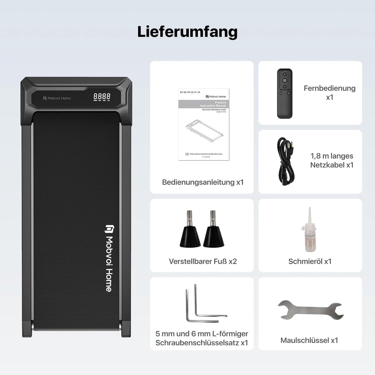 Loopband voor thuis en kantoor - House&Garden Walking Pad Edge inklapbaar met AI coaching, Bluetooth speakers, LED-display, afstandsbediening, stille motor en app ondersteuning - Onder bureau walking pad tot 6 km/u - Zwart
