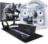 Vibox Gaming PC Set - Ryzen 7 9700X - RTX 5060 Ti - 16GB DDR5 RAM - 1TB SSD - Windows 11 - WiFi 6 + Bluetooth 5.4 - 23" Monitor + Accessoires