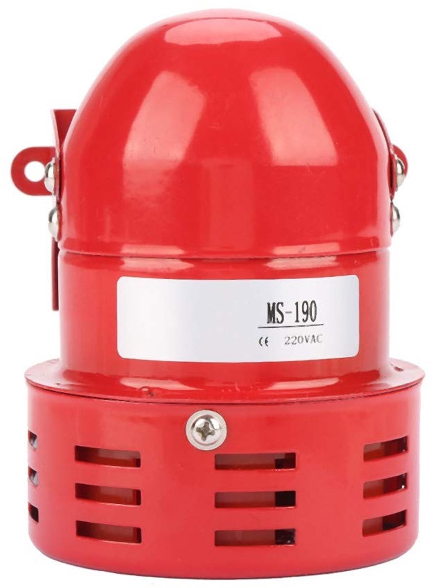 Jhubersproducts - Motor Alarm - 120DB - Effectieve beveiliging - Rode Mini - Geluidssirene - Voor motoren en voertuigen - Compact formaat