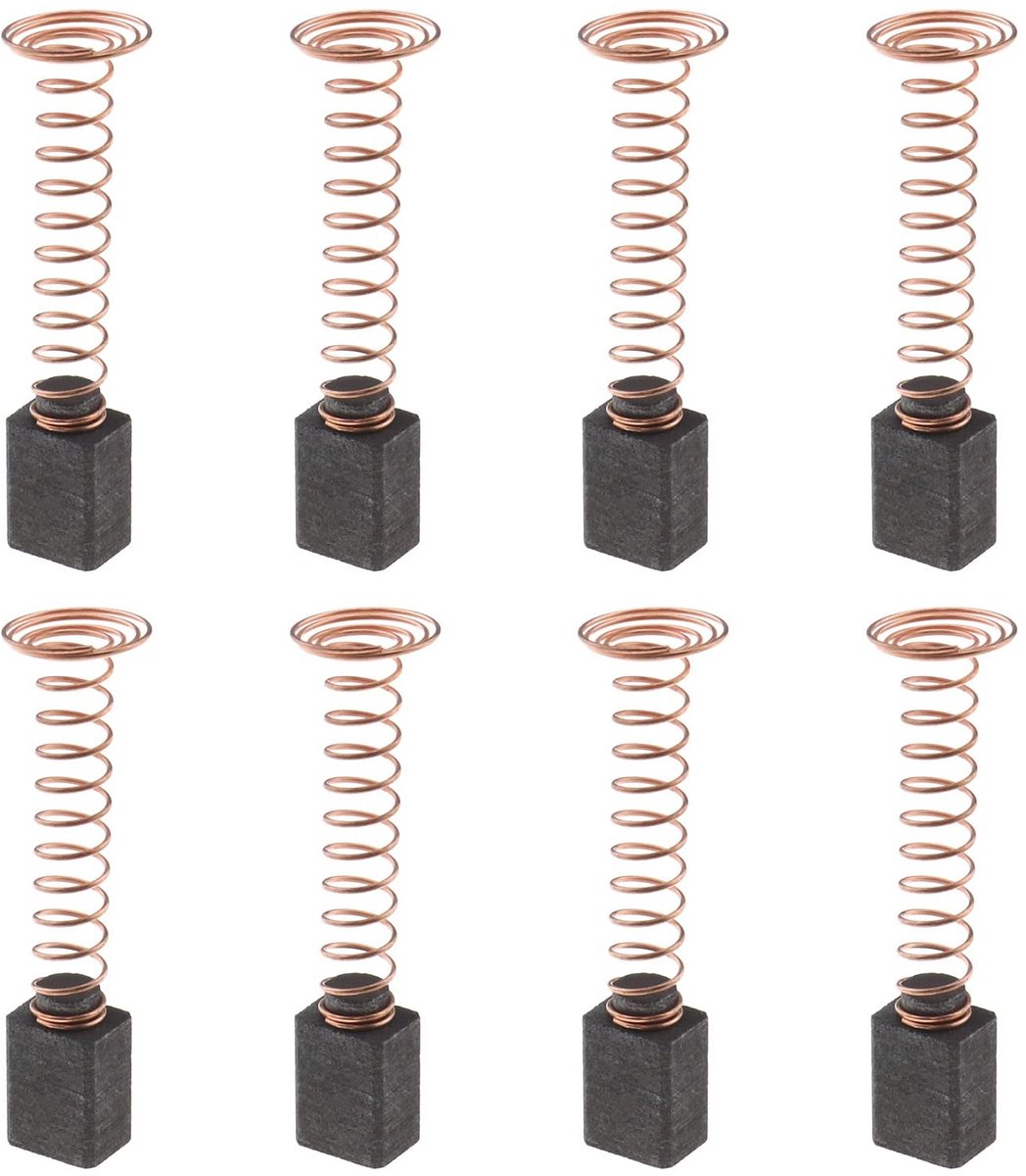 Jhubersproducts - Koolborstels - Vervangingsset - 4 Paar - Carbon - Compatibel met Dremel 4000 - Reparatieonderdeel voor Rotatiegereedschap