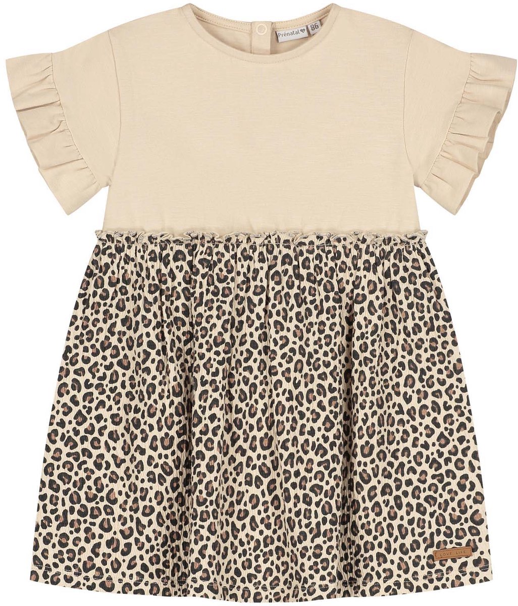 Prénatal baby jurk - Meisjes - Beige - Maat 68