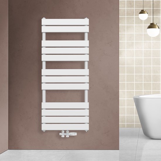 Panneau de radiateur sèche-serviettes Belrad taille 180x50cm couleur blanc brillant