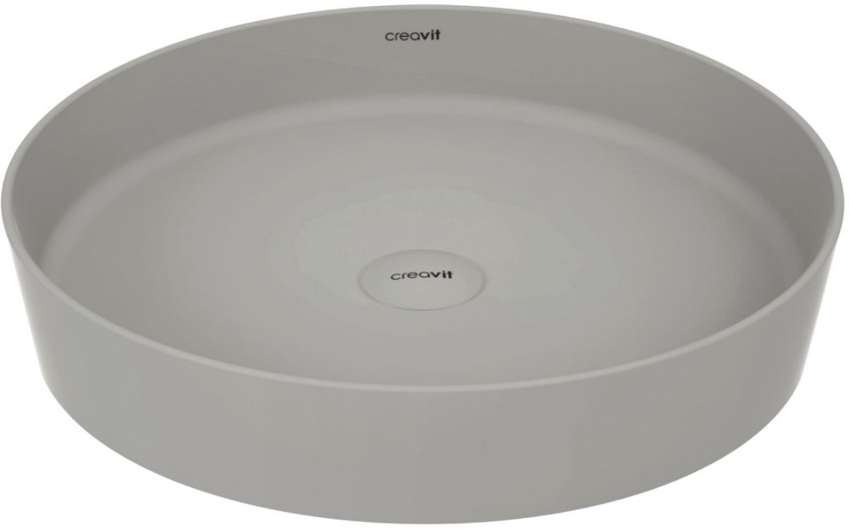 Creavit Loop Opbouw Waskom – 45 cm – Koel Grijs